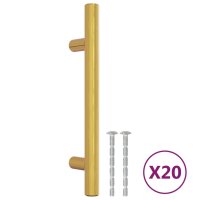 vidaXL Möbelgriffe 20 Stk. Golden 96 mm Edelstahl