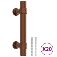 vidaXL Möbelgriffe 20 Stk. Bronzen 64 mm Edelstahl