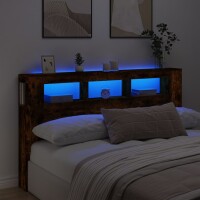 vidaXL LED-Kopfteil R&auml;uchereiche 180x18,5x103,5 cm Holzwerkstoff