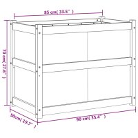 vidaXL Pflanzk&uuml;bel 90x50x70 cm Massivholz Douglasie