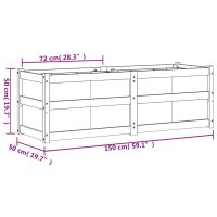 vidaXL Pflanzk&uuml;bel 150x50x50 cm Massivholz Douglasie