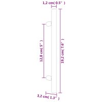 vidaXL M&ouml;belgriffe 10 Stk. Silbern 128 mm Edelstahl