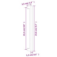 vidaXL M&ouml;belgriffe 5 Stk. Bronzen 224 mm Edelstahl