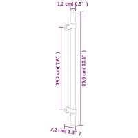 vidaXL M&ouml;belgriffe 5 Stk. Silbern 192 mm Edelstahl