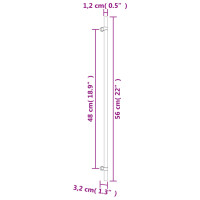 vidaXL M&ouml;belgriffe 5 Stk. Bronzen 480 mm Edelstahl