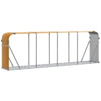 vidaXL Kaminholzunterstand Hellbraun 300x45x100 cm...