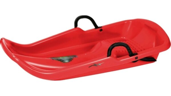 Nijdam Sledge Plastic Twister One Size Schlitten rot