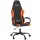 vidaXL Gaming-Stuhl Schwarz und Orange Kunstleder