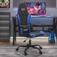 vidaXL Gaming-Stuhl mit Massagefunktion Schwarz und Blau...