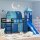 vidaXL Kinderhochbett mit Turm Blau 90x200 cm Massivholz Kiefer