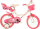 Dino Hello Kitty 14 Zoll 23 cm Mädchen Felgenbremse Weiß/Rosa