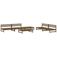 vidaXL 6-tlg. Garten-Lounge-Set Honigbraun Massivholz Kiefer