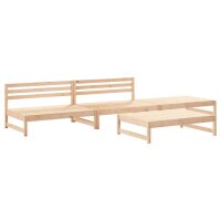 vidaXL 4-tlg. Garten-Lounge-Set Massivholz Kiefer