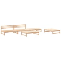 vidaXL 5-tlg. Garten-Lounge-Set Massivholz Kiefer