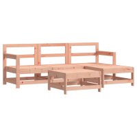 vidaXL 5-tlg. Garten-Lounge-Set Massivholz Douglasie