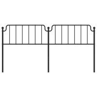 vidaXL Kopfteil Metall Schwarz 193 cm