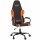 vidaXL Gaming-Stuhl mit Massagefunktion Schwarz und Orange Kunstleder