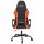 vidaXL Gaming-Stuhl mit Massagefunktion Schwarz und Orange Kunstleder