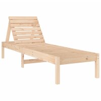 vidaXL Sonnenliegen 2 Stk. mit Tisch Massivholz Kiefer