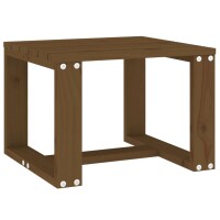 vidaXL Garten-Beistelltisch Honigbraun 40x38x28,5 cm Massivholz Kiefer