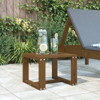 vidaXL Garten-Beistelltisch Honigbraun 40x38x28,5 cm Massivholz Kiefer