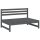 vidaXL 2-tlg. Garten-Lounge-Set Grau Massivholz Kiefer