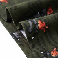 Kinderpyjama mit Langen &Auml;rmeln Fuchsninja-Motiv Khaki 92