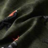 Kinderpyjama mit Langen &Auml;rmeln Fuchsninja-Motiv Khaki 116