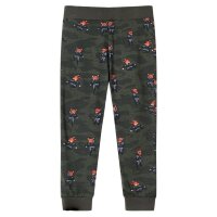 Kinderpyjama mit Langen &Auml;rmeln Fuchsninja-Motiv Khaki 116