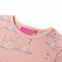 Kinderpyjama mit Langen &Auml;rmeln &amp; Schwan-Motiv Hellrosa 104