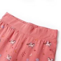 Kinderpyjama mit Langen &Auml;rmeln &amp; Gefl&uuml;geltem Einhorn-Motiv Altrosa 140