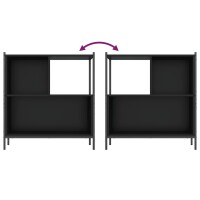 vidaXL B&uuml;cherregal Schwarz 72x28x77,5 cm Holzwerkstoff