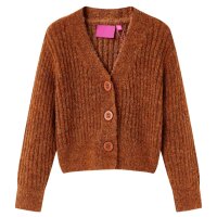 Kinder-Strickjacke Cognac 116