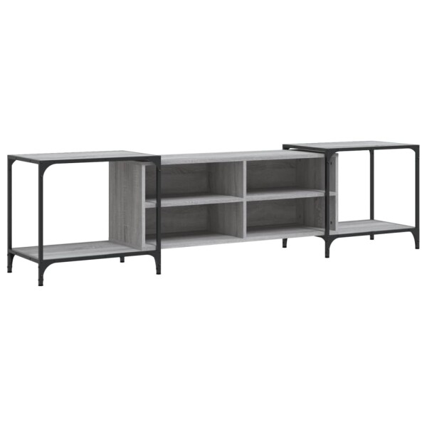 vidaXL TV-Schrank Grau Sonoma 203x37x50 cm Holzwerkstoff