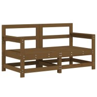 vidaXL 7-tlg. Garten-Lounge-Set Honigbraun Massivholz Kiefer