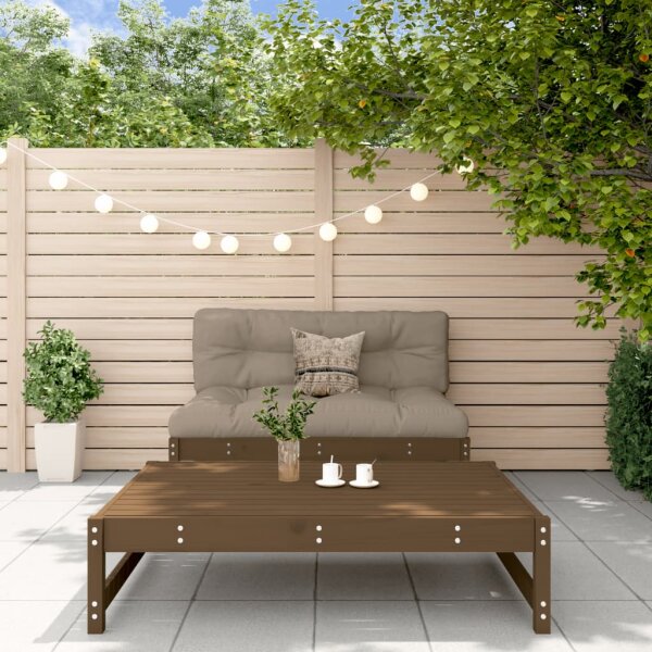 vidaXL 2-tlg. Garten-Lounge-Set Honigbraun Massivholz Kiefer