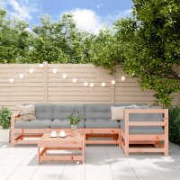 vidaXL 6-tlg. Garten-Lounge-Set Massivholz Douglasie