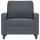 vidaXL Sessel Dunkelgrau 60 cm Samt