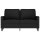 vidaXL 2-Sitzer-Sofa Schwarz 120 cm Samt