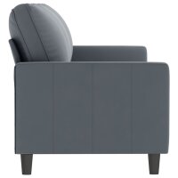 vidaXL 3-Sitzer-Sofa Dunkelgrau 180 cm Samt