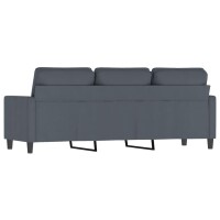 vidaXL 3-Sitzer-Sofa Dunkelgrau 180 cm Samt