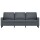 vidaXL 3-Sitzer-Sofa Dunkelgrau 180 cm Samt