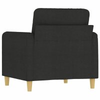 vidaXL Sessel Schwarz 60 cm Stoff