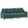 vidaXL 3-Sitzer-Sofa Dunkelgr&uuml;n 180 cm Samt