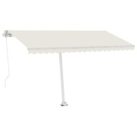 vidaXL St&uuml;tzen f&uuml;r Markisen Wei&szlig; 450x245 cm Eisen