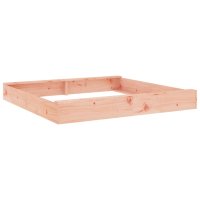 vidaXL Sandkasten mit Sitzen Quadratisch Massivholz...