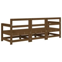 vidaXL 3-tlg. Garten-Lounge-Set Honigbraun Massivholz Kiefer