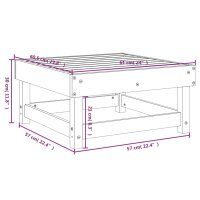 vidaXL Gartenhocker Kiefernholz Impr&auml;gniert