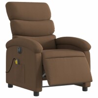 vidaXL Massagesessel Elektrisch Braun Stoff