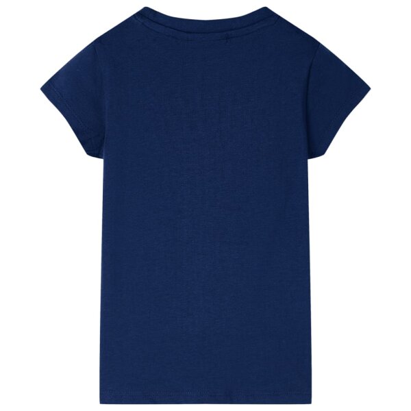 Kinder-T-Shirt Marineblau 92